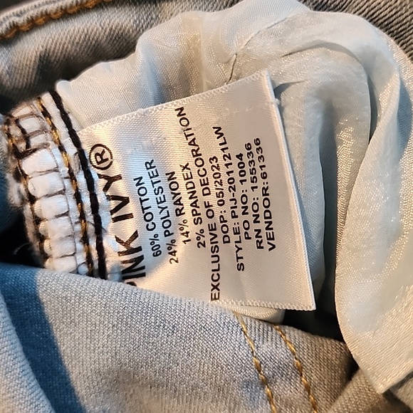 Pink Ivy Cargo Skinny Jeans - Picture 9 of 9